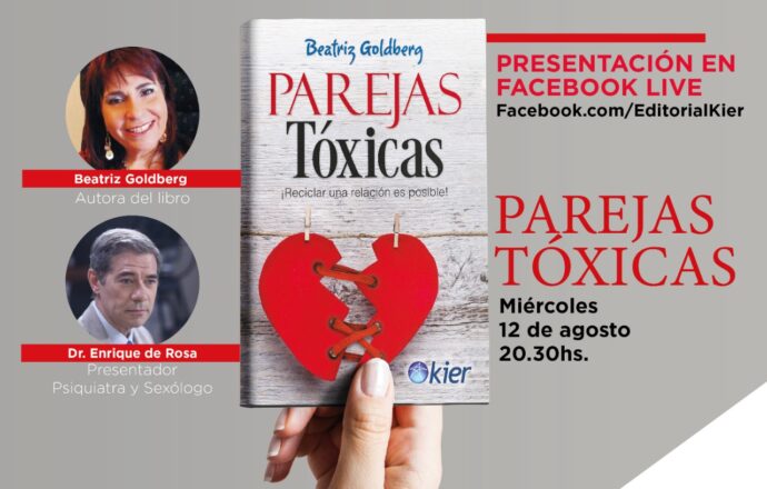 Parejas tóxicas. Presentacion por Facebook Live. Editorial Kier